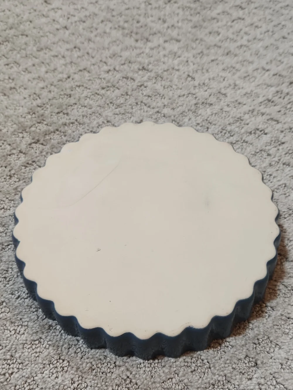 Vintage 1983 Jacaman Pie Dish Rooster Chicken Blue & Red